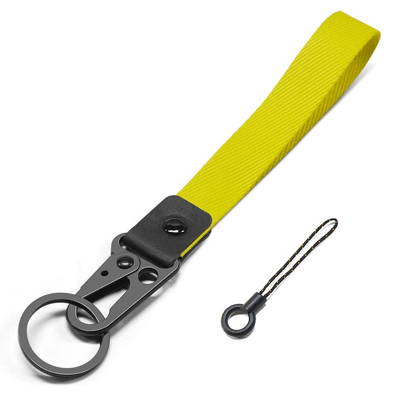ABLAZE Wristlet Strap for Keys  Hand Wrist Lanyard Durable Key Chain Wristlet Lanyard for Men and Women (Yellow) - Image 1